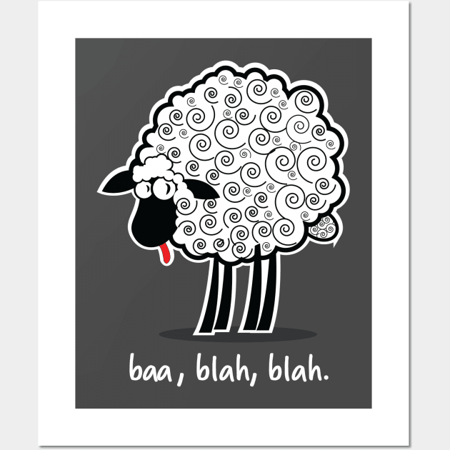 Baa, Blah, Blah Sheep Wall Art by chrayk57